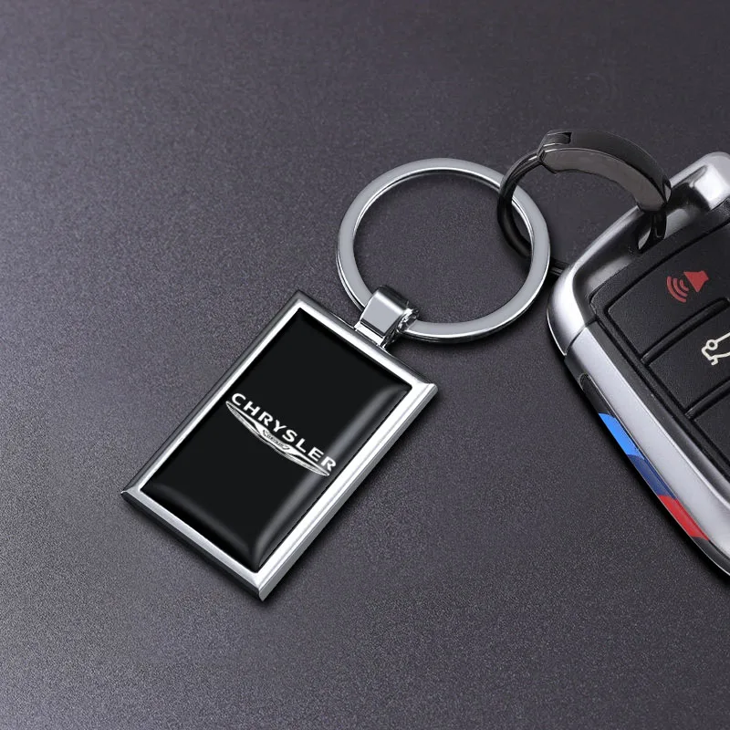 High Quality Metal Alloy Keychain Keyring Car Key Accessories For Chrysler 300c Voyager Country Town Stratus Aspen Grand Daytona |