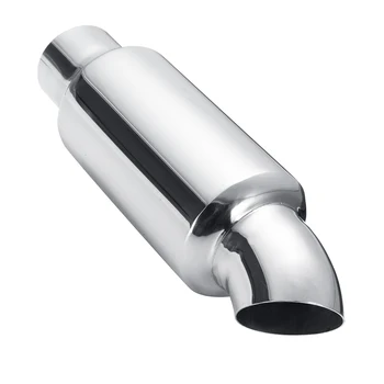 

Universal Stainless Steel 51mm Car Carbon Fiber Exhaust Muffler Tip Pipe Car Rear Tail Throat Crimping Silencer