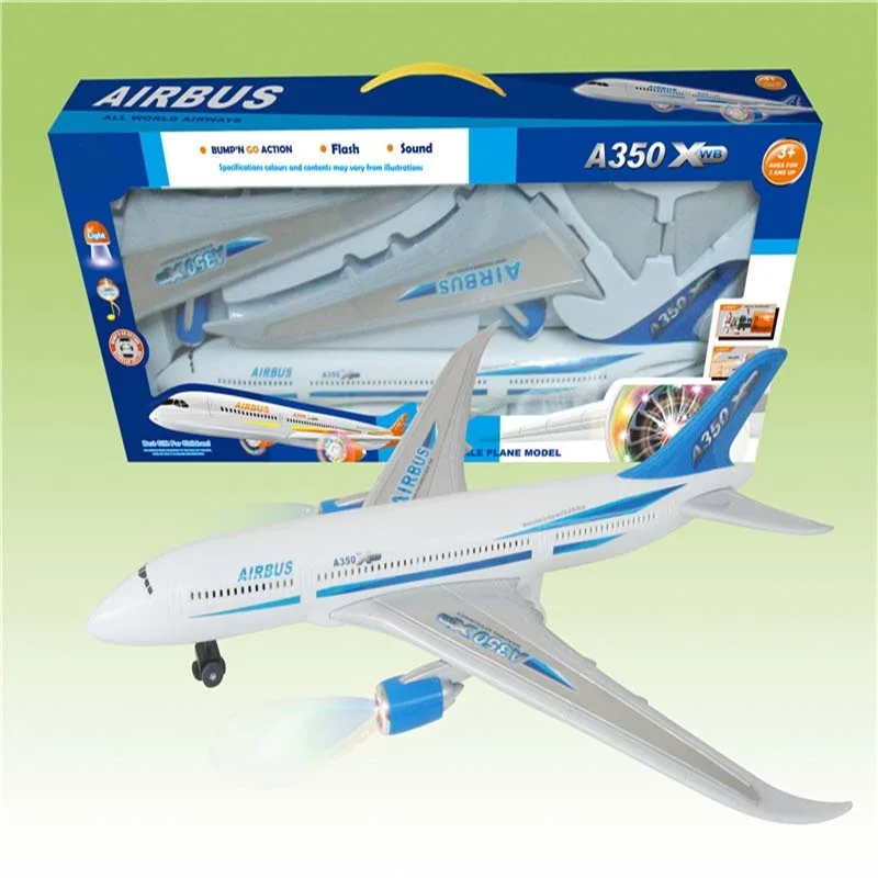 

Children Electric Plane Toy Educational Shining Music Universal Air Bus Stall Hot Sales Aircraft Model