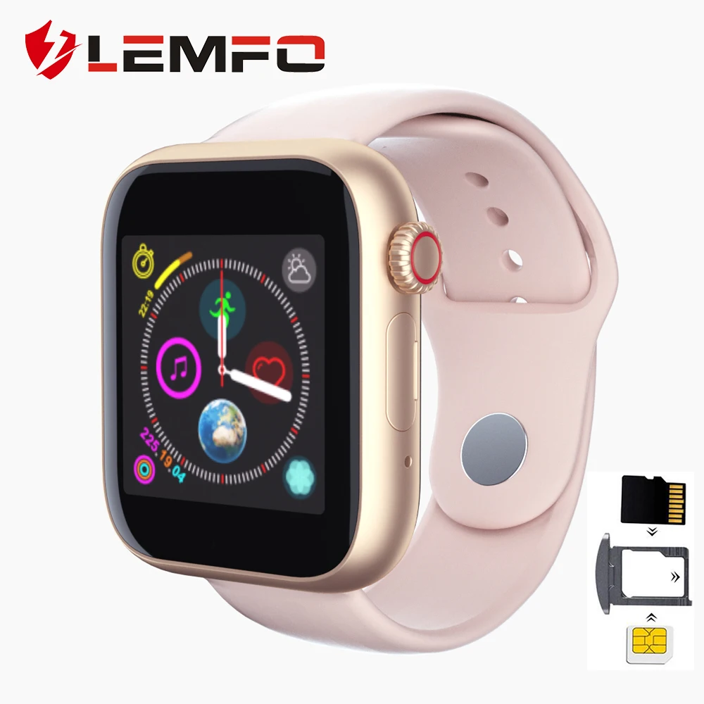 LEMFO Z6 1 54 &quotSIM 2G Смарт-часы для мужчин Apple Watch Bluetooth Вызов HD камера шагомер женские