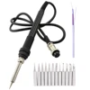 Soldering Iron Handle For HAKKO 907 936 937 Soldering Station with 10pcs Solder Iron Tips 1pcs A1322 Ceramic Heater High Quality 1