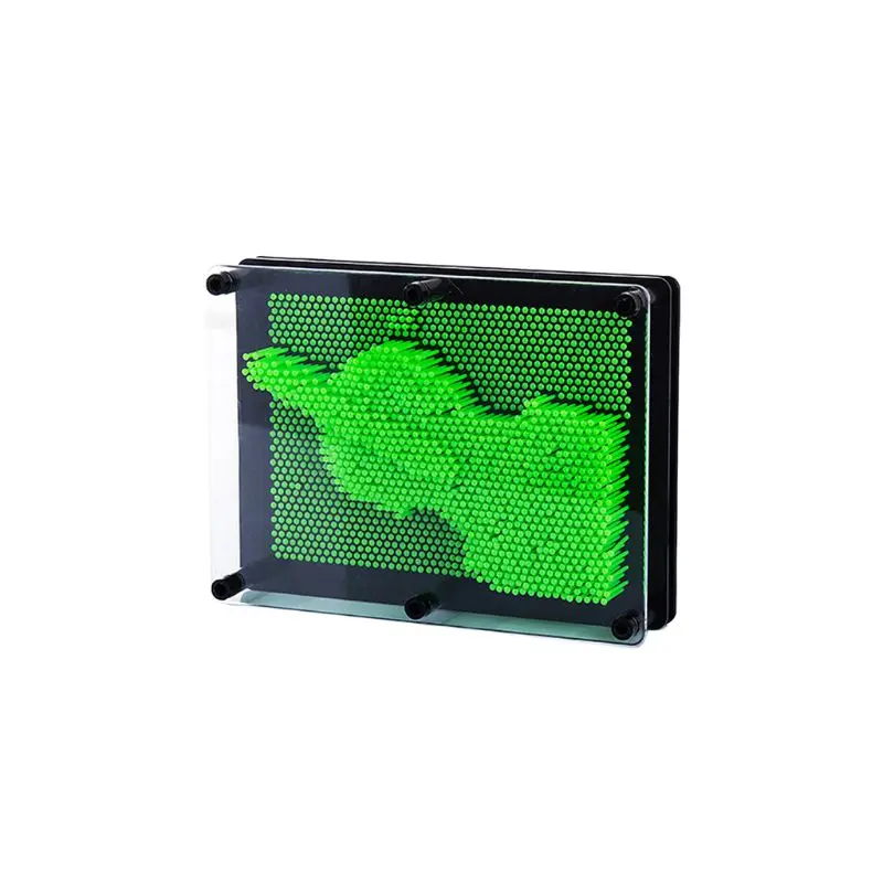 Креативный 3D клон ручная модель игрушки DIY ремесла трехмерная игла резьба картина Дети Мальчики Девочки Подарки на день рождения - Цвет: S-Green