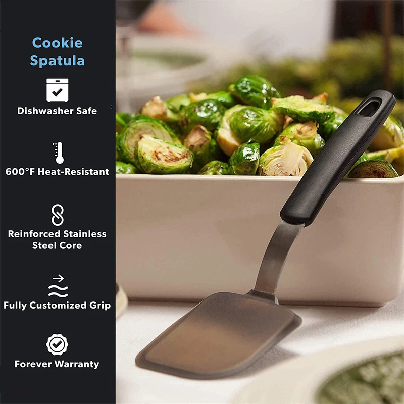 27cm Mini Flexible Turner Spatula Heat Resistant Cookie Baking Spatula Nonstick Egg Pancake Fried Shovel Frying Pan Cooking Tool