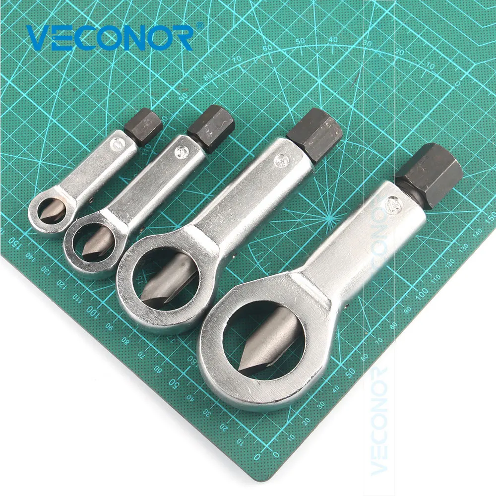 

4Pcs Damaged Nut Splitter Remover Rusty Nut Splitter Cutter Tool