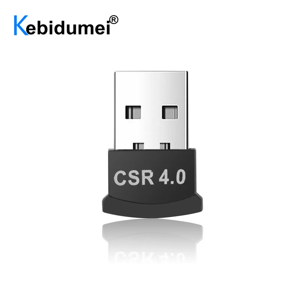 Mini Bluetooth V4.0 Wireless USB Dongle Adapter White for Laptop PC Computer 