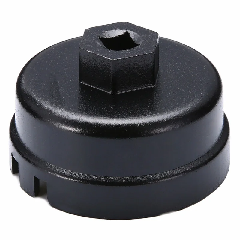 1 Pcs 64mm 14 Flute Oil Filter Cap Wrench Remover Tool For Toyota Sequoia Lexus JS23 - Цвет: Черный