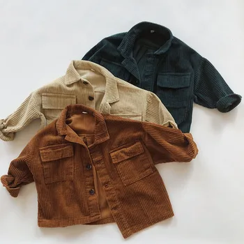 

Autumn Winter Baby Boys Girls Corduroy Cardigan Coat Children Clothing Baby Boy Girl Long Sleeve Kids Cardigan Coat 1-6Yrs