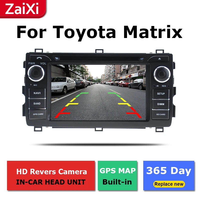 ZaiXi android автомобильный dvd GPS; Мультимедийный проигрыватель для Toyota Matrix 2002~ автомобильный dvd навигация Радио Видео Аудио