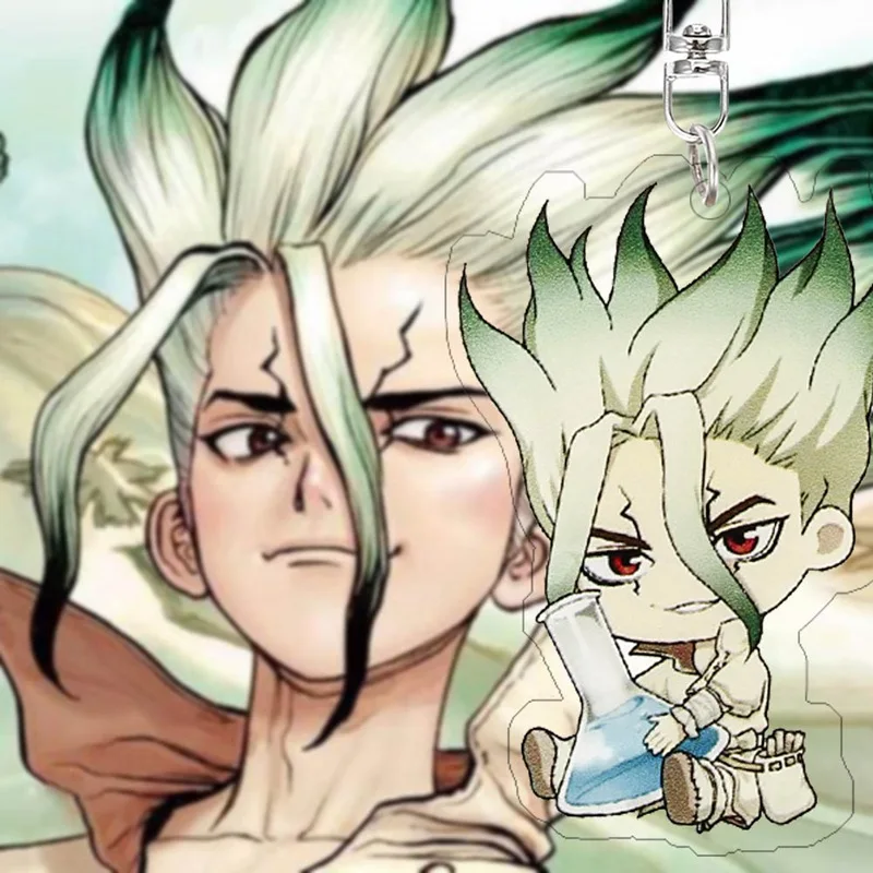 Аниме Dr. STONE мультфильм брелок милый рисунок акриловый двухсторонний прозрачный вентиляторы ювелирные аксессуары Подарки