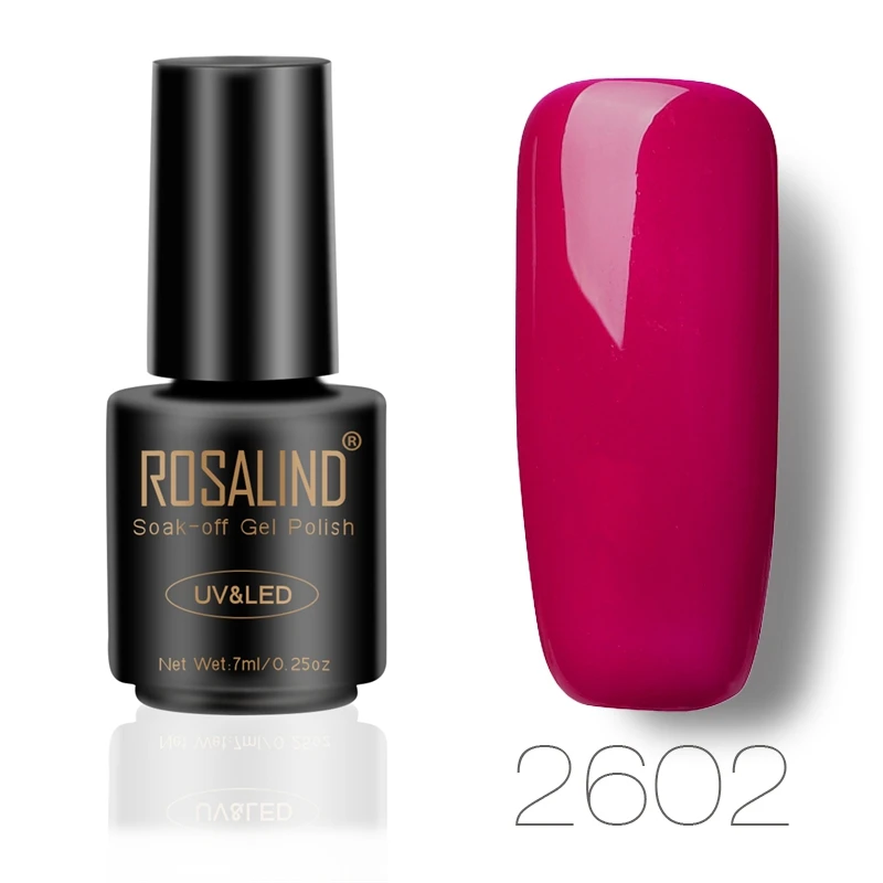RA2602 ROSALIND Гель-лак для ногтей Красный бриллиант блестящий гель Полупостоянный УФ все для маникюра гибридные лаки для дизайна ногтей - Цвет: RA2602