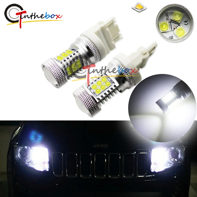 GTinthebox 2 шт Xenon Белый светодиодный дневные ходовые огни для 2011& up Jeep Grand Cherokee