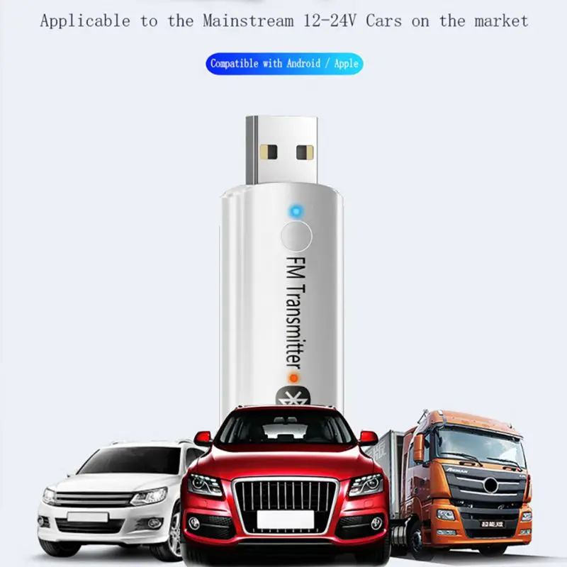 Автомобильный Bluetooth fm-передатчик стерео Hands Free USB Bluetooth приемник fm-модулятор беспроводной передатчик Встроенный микрофон