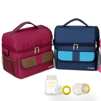 

Shoulder Bags for Mom Portable Baby Milk Freshness Bag Multifunction Outdoor Food Storage Handbags Small Size BNA068