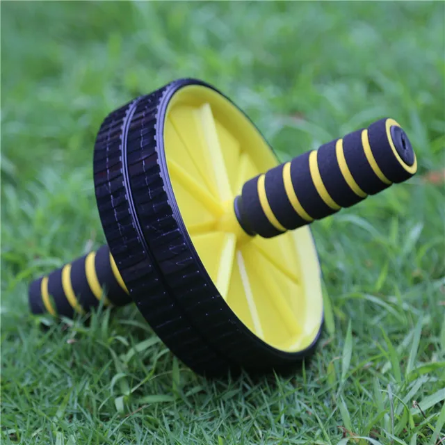 US $9.82 Doublewheeled Updated Ab Abdominal Press Wheel Rollers Exercise Equipment For Body Building Fitnes