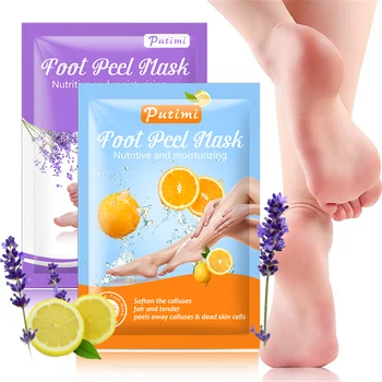 

2Pair Feet Exfoliating Foot Mask Dead Skin Remove Cuticle Feet Care Pedicure Socks Patches Moisture Peeling Foot Mask for Legs