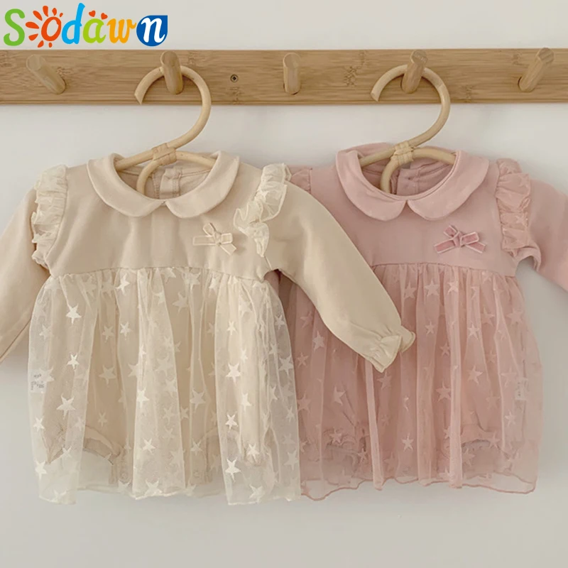 

Sodawn New Cute Baby Girl Dress Autumn Toddler Baby New Year Party Princess Dress Birthday Baptism Costume Infant Clothes
