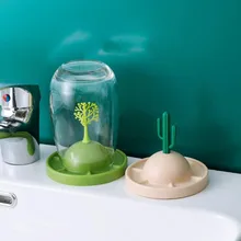 Четыре сезона трехмерная подставка для растений дренажная чашка держатель Многофункциональная крышка стекло держатель для хранения 4 шт подставка