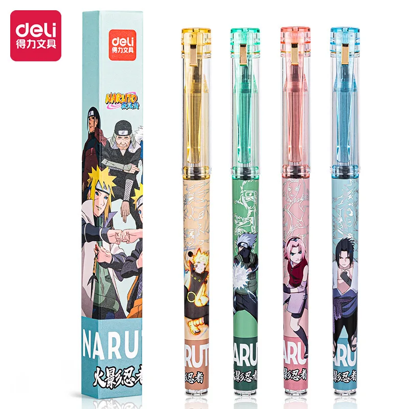 Deli Pen 1 шт. милые шариковые ручки Naruto для детей японские Канцтовары аниме