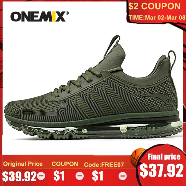 US $39.92 ONEMIX Classic Running Shoes For Men High Top Comfortable Waterproof Air Cushion Waking Sneakers Ou