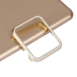 Diamond - Embellished Ultra - Thin Metal Bumper Cover for 45mm (Champagne gold)