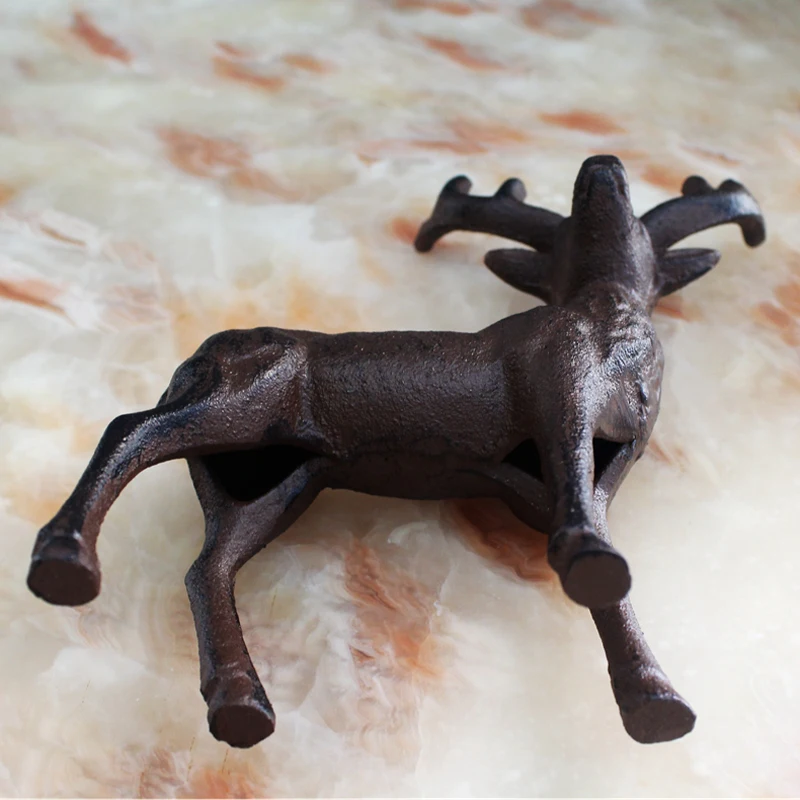 American Accents Retro Cast Iron Reindeer Figurines European Country Side Rustic Home Garden Tabletop Decor Metal Animal Statue American Accents Retro Cast Iron Reindeer Figurines European Country Side Rustic Home Garden Tabletop Decor Metal Animal Statue