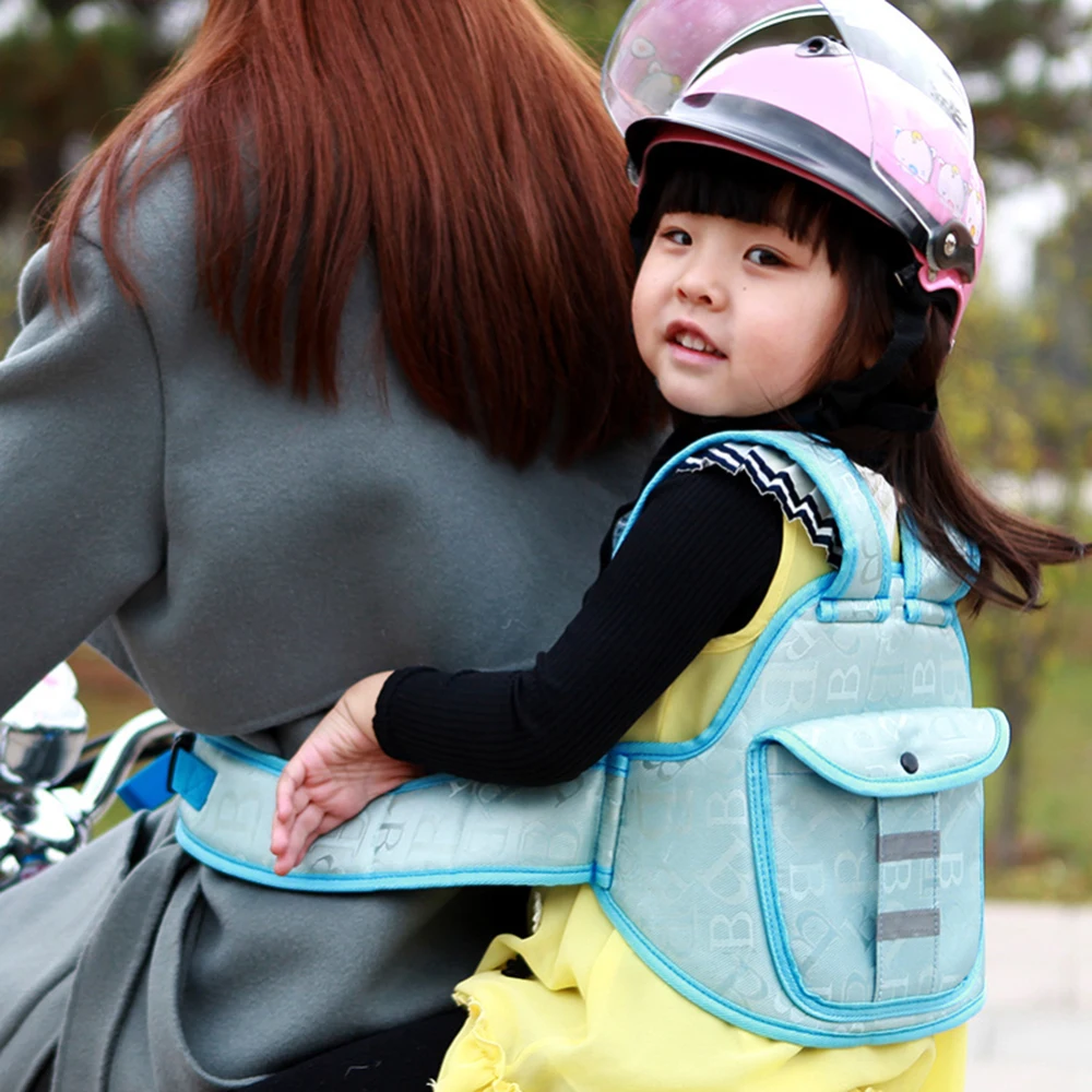 

Electric Bicycle Riding Kids Safety Belt With Bright Reflective Strip Children Motorcycle Cycling Seat Strap