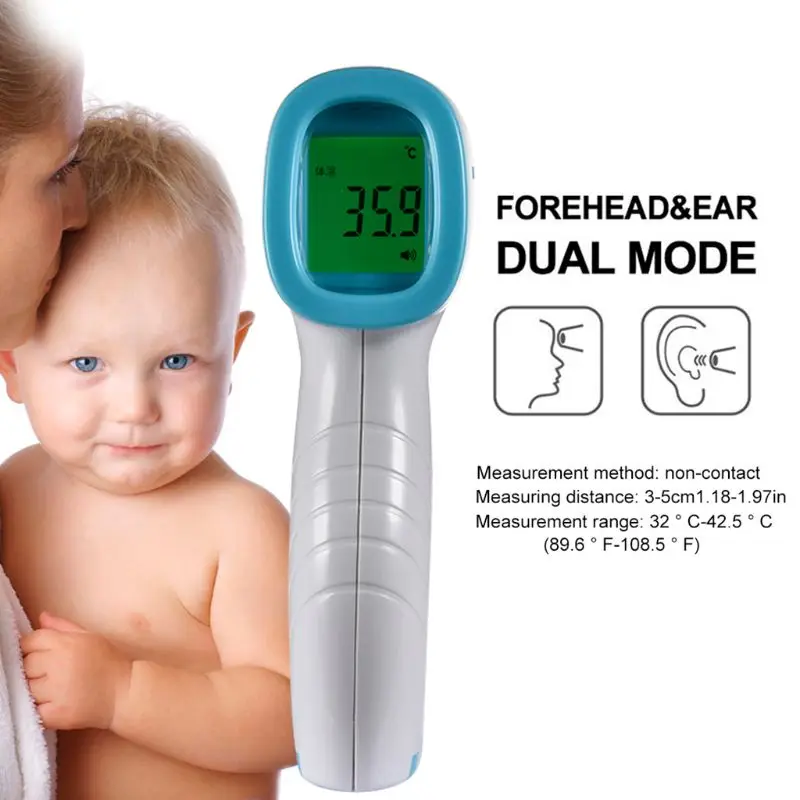 

Body Forehead Infrared Thermometer Temperature Thermometer Non Contact for Fever