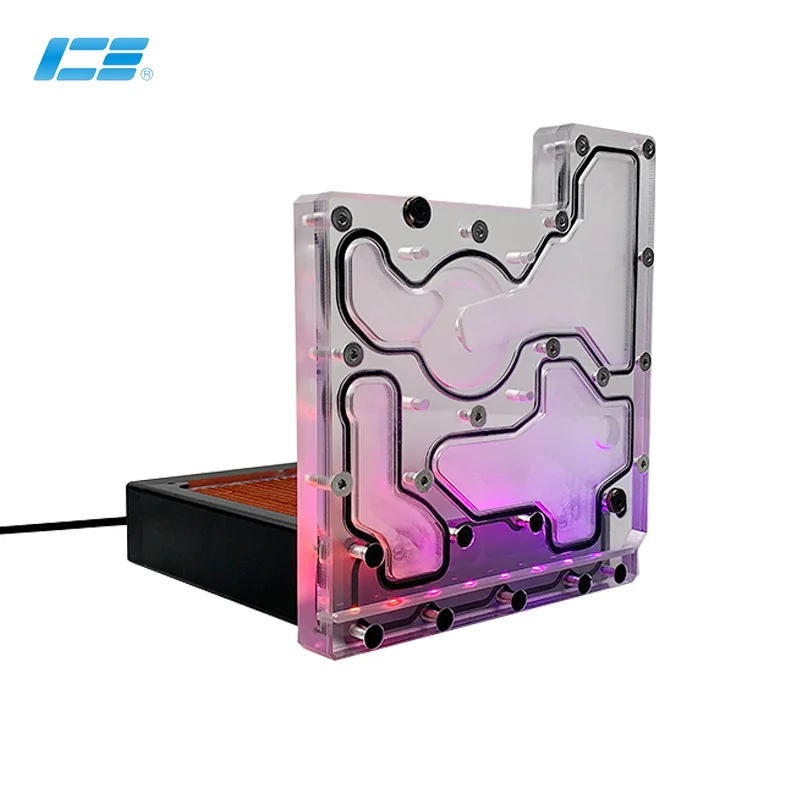 

IceManCooler Phanteks 217E ITX Case 5V 3PIN Waterway Board Loop combo 120mm Copper radiator suit DDC Pump