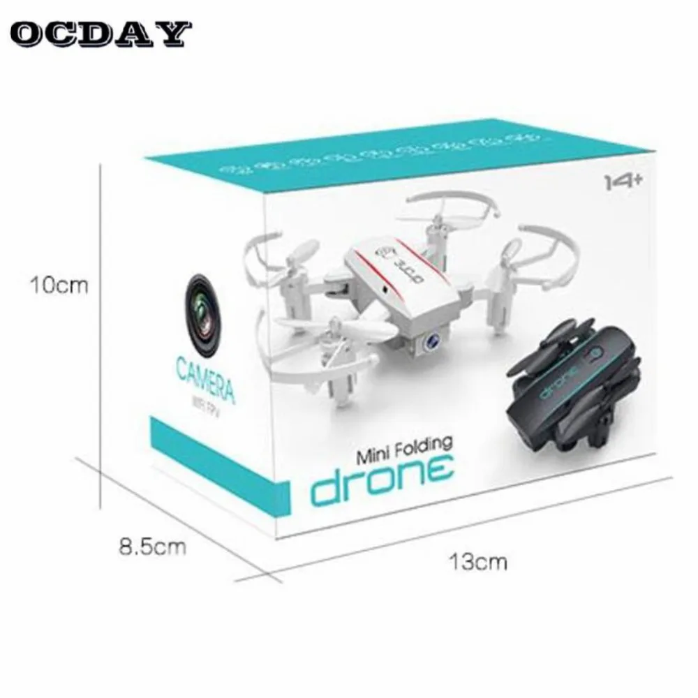 Складной мини Дрон с HD 720P камерой 2,4G RC Дрон Профессиональный FPV Wifi микро Квадрокоптер Безголовый режим удержания высоты Дрон