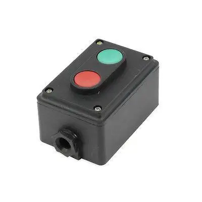 

AC 380V 5A NO Momentary Red Green 2 Push Button Switch Station