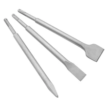 3 шт. электрический молоток долото с круглой ручкой остроконечное плоское долото круглая ручка ямы Слоты набор Ударная дрель бетонная стена земляные работы