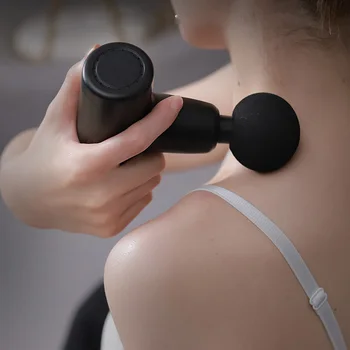 

Mini Electric Massage Gun Tissue Percussion Small Fitness Equipment Deep Muscle Fascial Body Massager Gun Acid Relief Pain Relax