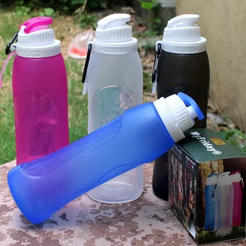 

Silicone Foldable Kettle Multifunctional Portable Spot Creative Outdoor Products Sports Silicone Kettle 50pcs