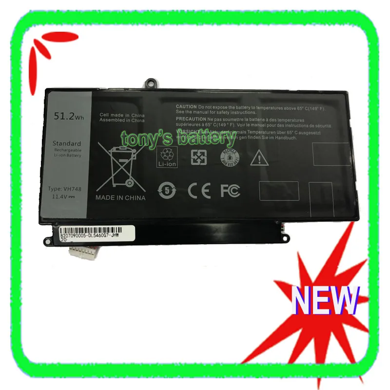 Новый аккумулятор VH748 для DELL Vostro 5460 5470 5560 14 5480 Inspiron 5439 V5460D-1308 5470D-1328 | Компьютеры и