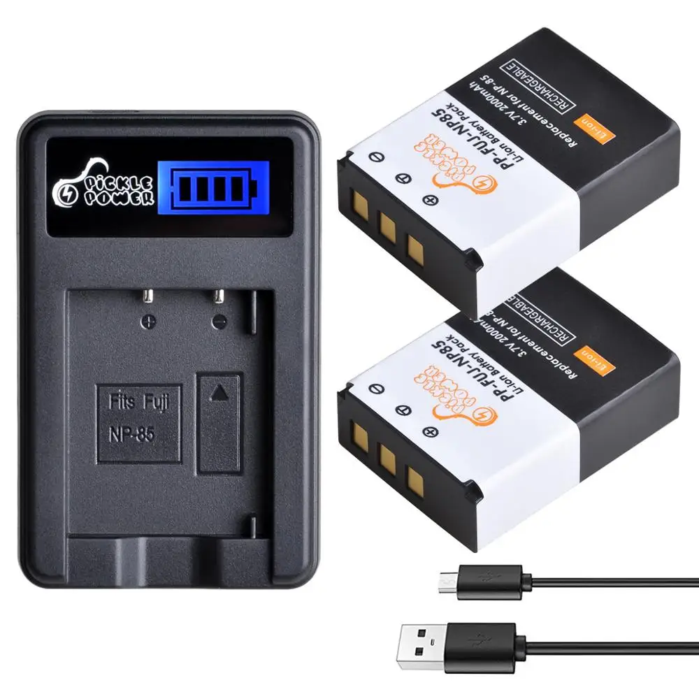 Batteria NP-85 O Caricatore USB Per Fujifilm FinePix SL1000, SL305, SL280, SL260, SL240