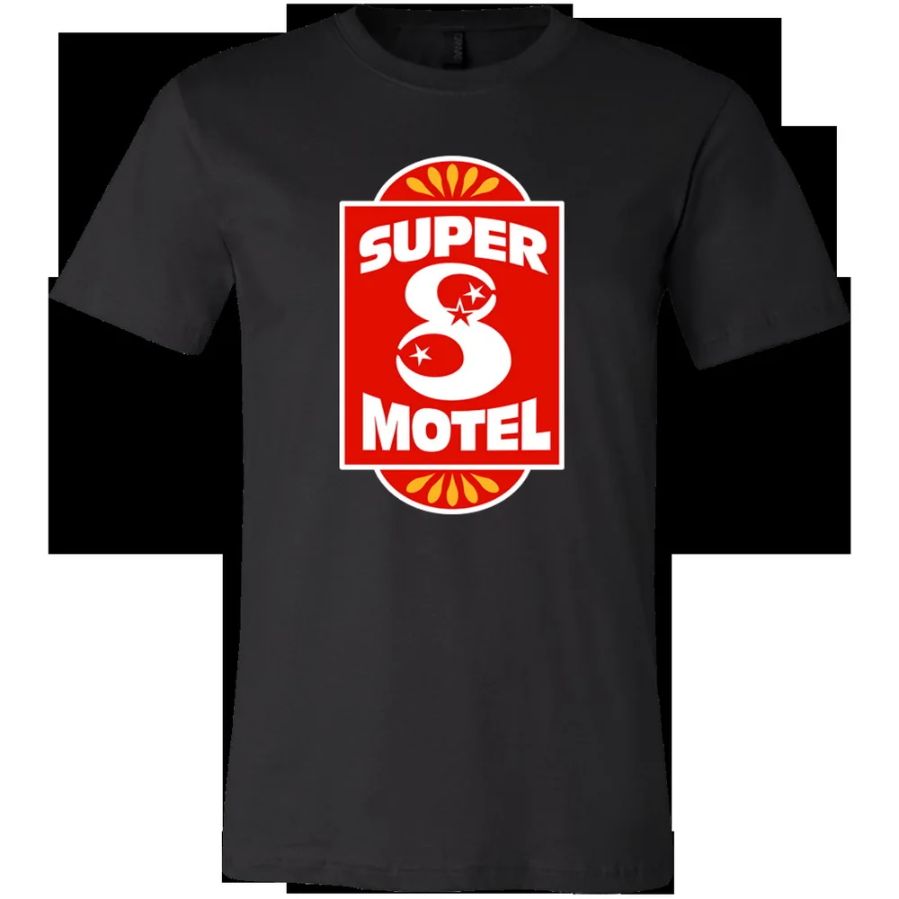 Super 8 Retro Hotel Motel Travel Lodge Distressed Tops Tee T Shirt Shop confortable T-Shirt | Мужская одежда