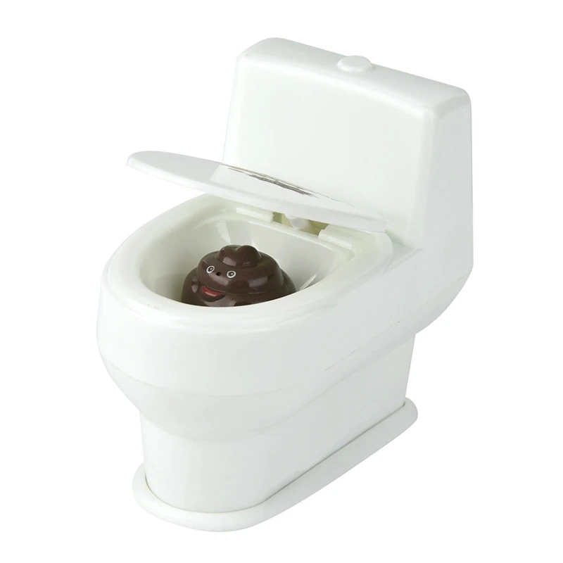 

Mini anti stress toys Funny Prank Squirt Spray Water Toilet Closestool Joke Gag L4MC