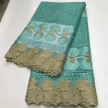 

2020 African Nigerian guipure Lace Fabric High Quality Lace Embroidered Cord Fabric African Guipure Lace Fabric For Party Dress