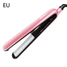 Интеллектуальный Контроль температуры Профессиональный выпрямитель ЖК-дисплей Керамическая электрическая плойка выпрямитель для волос отрицательный ионный двойной-u