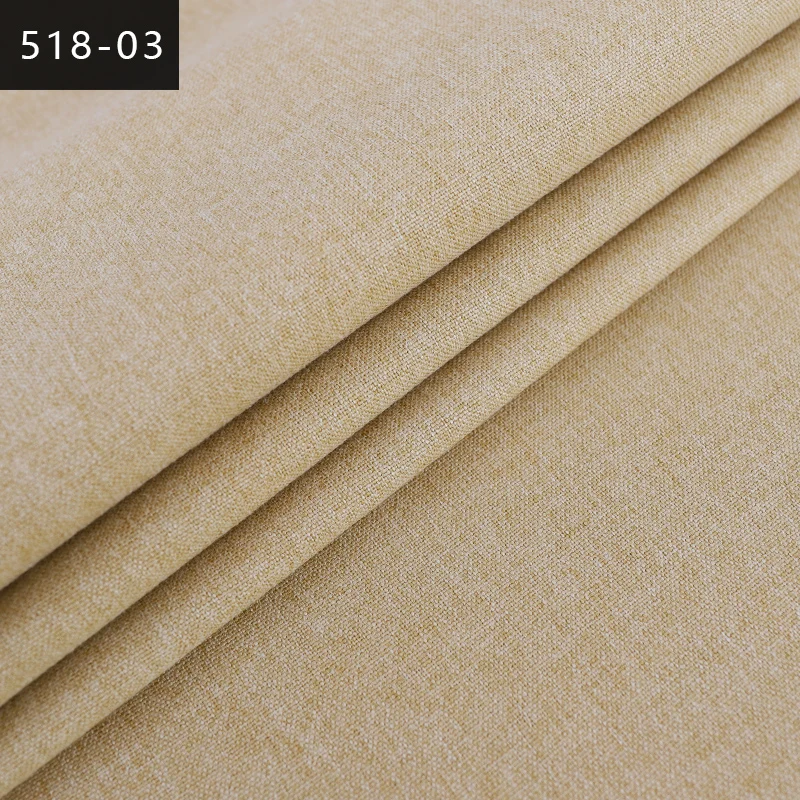 Льняная ткань текстиль однотонная для дивана мебели простая обивка|Ткань| | - Фото №1