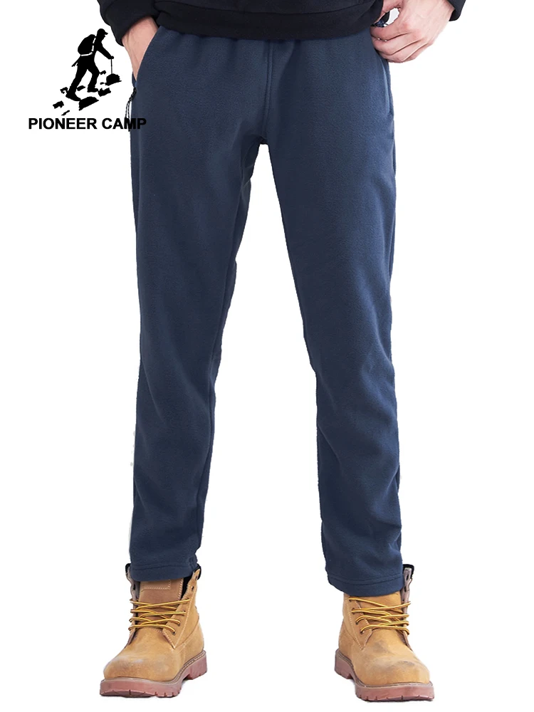 

Pioneer Camp Fleece warm casual pants men solid autumn winter male top quality soft straight trousers AZZ801372Y