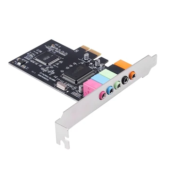 

HOT-5.1CH 5.1 Channel CMI8738 Chipset o Interface PCI-E 5.1 Stereo Digital Card Desktop Soundcard
