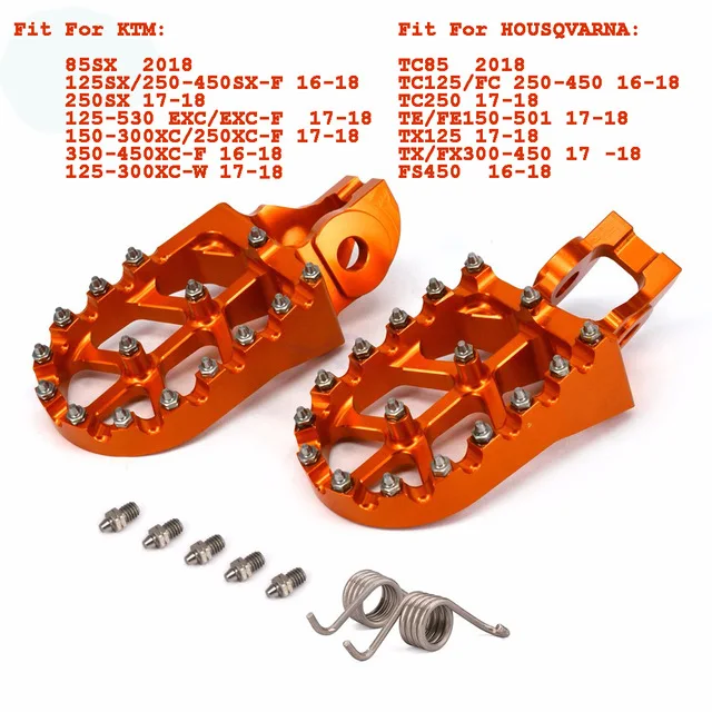 Подставки для мотоциклов с ЧПУ подставки педалей KTM SX SXF EXC EXCF XC XCF XCW XCFW 65 85 125 150 200 250