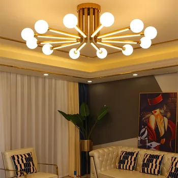 

Hot Modern LED Chandelier living room bedroom Chandelier Ceiling dining room Black/Gold Chandelier Fixtures G9 bulb 90-260V