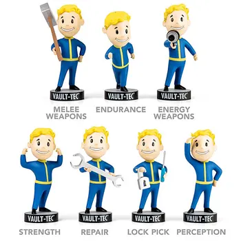 

Fallout 4 Vault Boy Gaming Heads fallout 4 toys Bobbleheads PVC Action Figure toy For Kid birthday gift DOLL brinqudoes