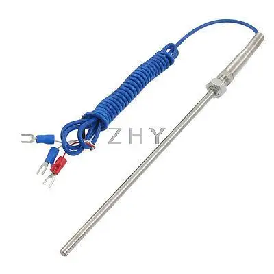 

0-300 Degree Celsius PT100 Thermocouple Sensor 1.9 Meters Blue