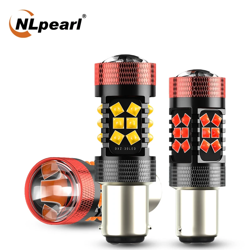 Nlpearl 2x сигнальная лампа 1157 Bay15d светодиодные лампы 1156 Ba15s P21w Led Bau15s Py21w