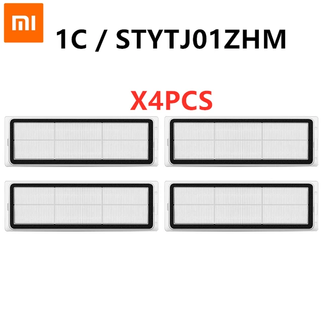 Xiaomi Mijia 1C/STYTJ01ZHM Main Side Brush Water Tank Mop Cloth HEPA Filter Kit Robot Vacuum Cleaner Replacement Parts 4PCS