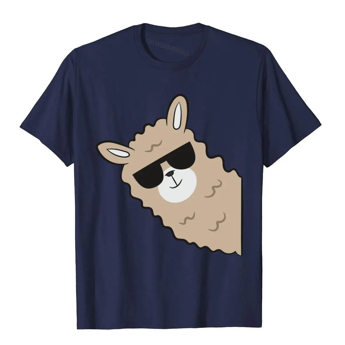 Alpaca Lover Llama With Sunglasses Cute Llama Alpaca Pullover Hoodie__B9915navy