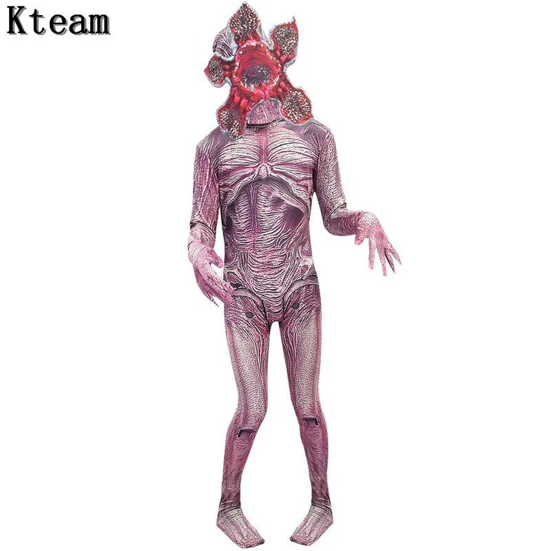 Страшный костюм для мальчиков на Хеллоуин; костюм для косплея; костюм для Хэллоуина; Одежда для Хэллоуина; Страшная маска для чомпера; 3D